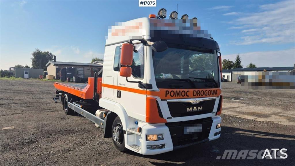 MAN TGL 8.250 Pagalbos kelyje automobiliai