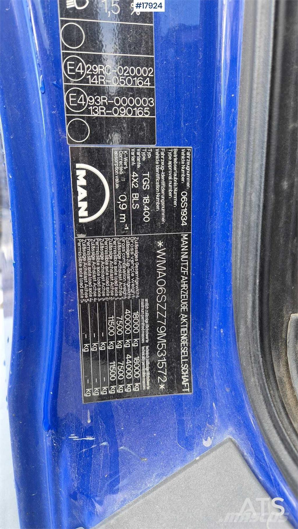 MAN TGS 18.400 Naudoti vilkikai