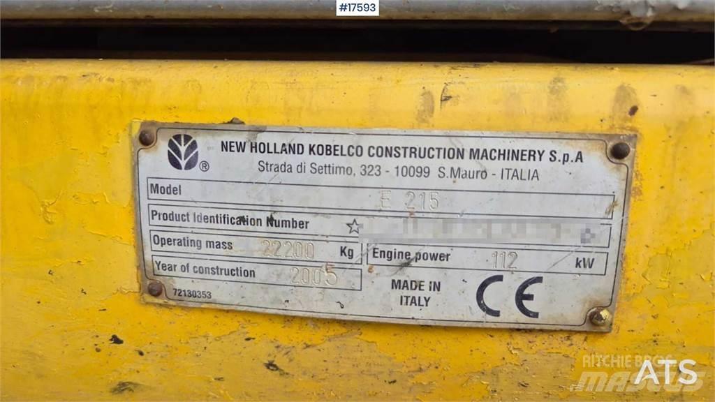 New Holland E215 Vikšriniai ekskavatoriai