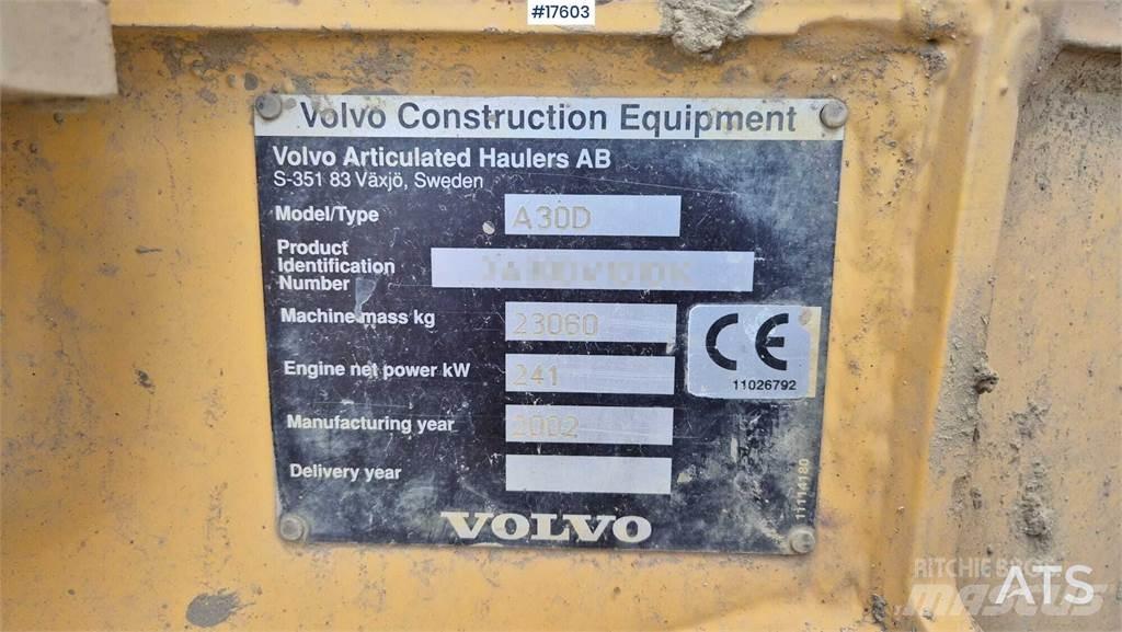 Volvo A30D Karjeriniai savivarčiai