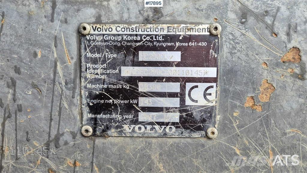 Volvo EC 290 CL Vikšriniai ekskavatoriai