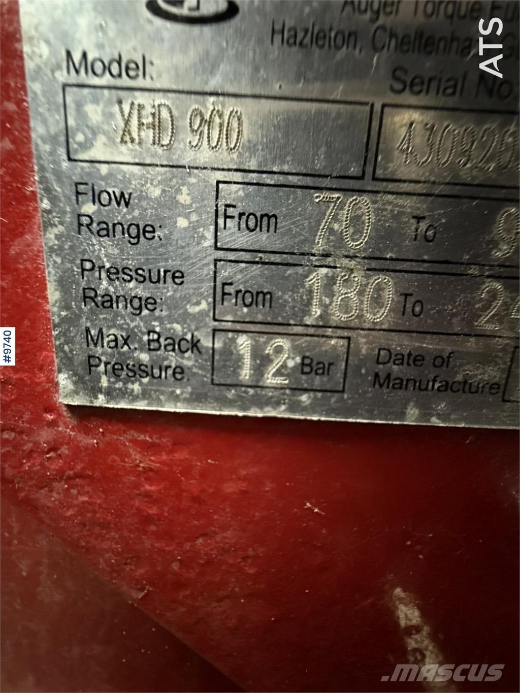 Auger Torque XHD 900 Tranšėjų kasimo technika