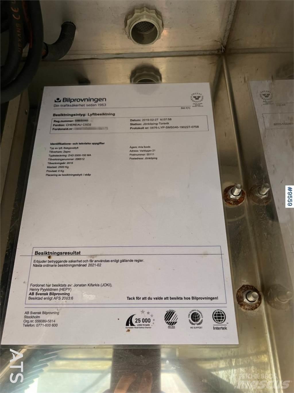 Chereau CSD2 Konteinerių puspriekabės