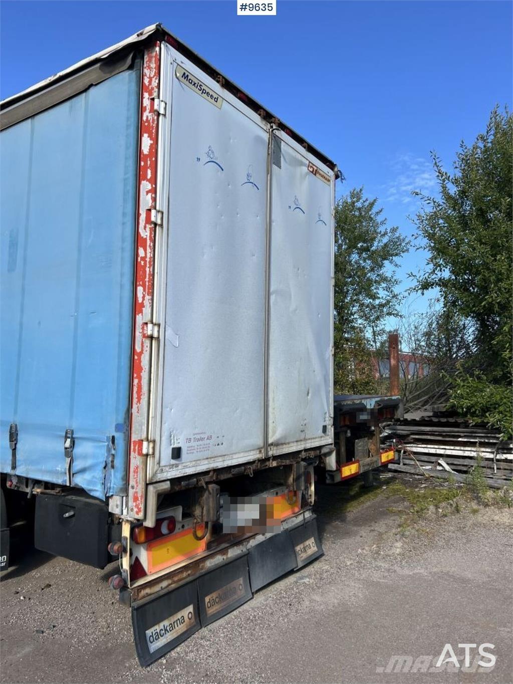 Fruehauf SS136/P3S Tentinės puspriekabės