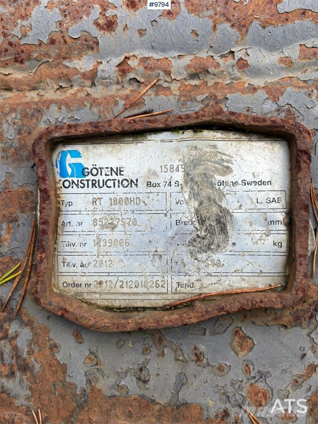 Götene RT 1800HD Kaušai