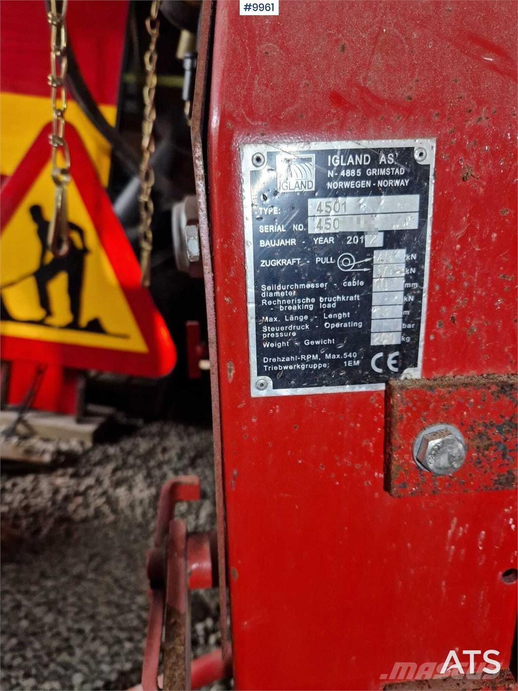 Igland luning winch Statyba - Kita