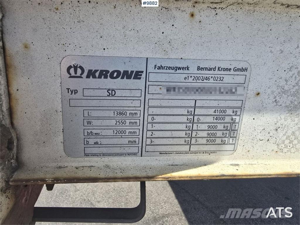 Krone trailer Tentinės puspriekabės