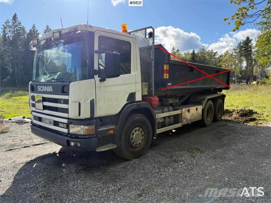 Scania P124GB Sunkvežimiai su keliamuoju kabliu