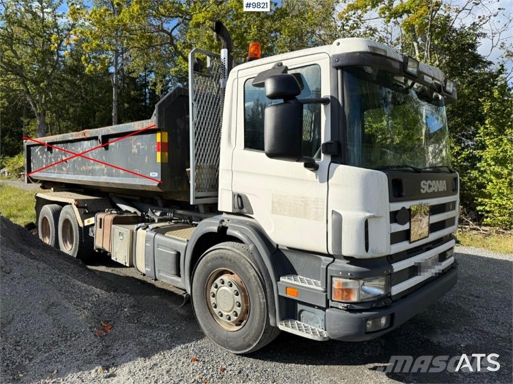 Scania P124GB Sunkvežimiai su keliamuoju kabliu