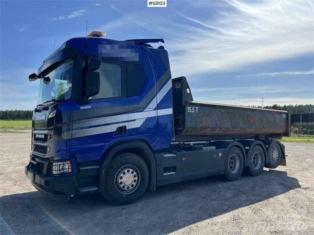 Scania R580 Sunkvežimiai su keliamuoju kabliu