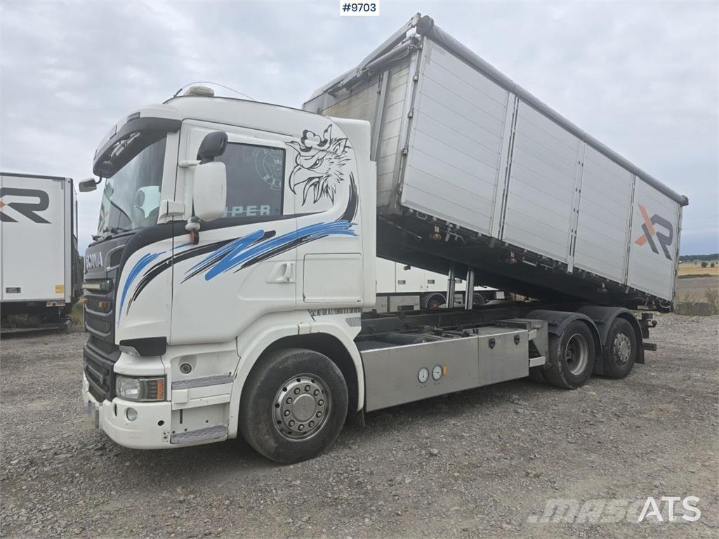 Scania R580 Savivarčių priekabų vilkikai