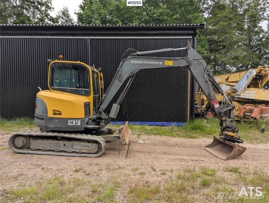 Volvo ECR58 Mini ekskavatoriai < 7 t