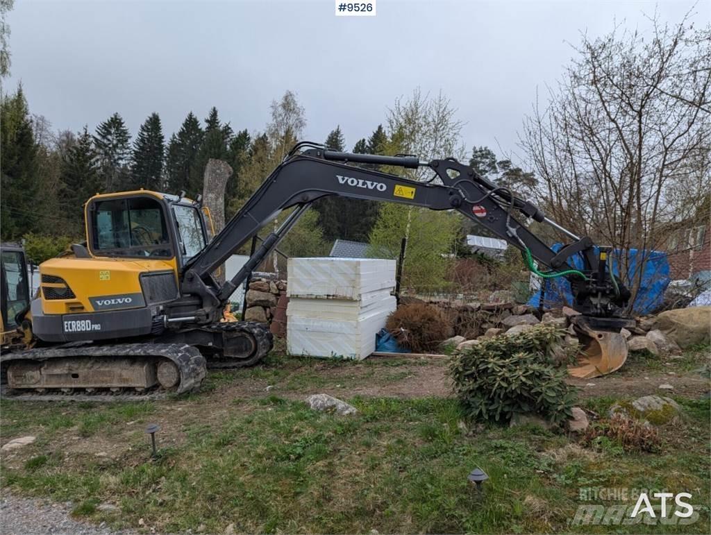 Volvo ECR88D PRO Vidutinės galios ekskavatoriai 7-12 t
