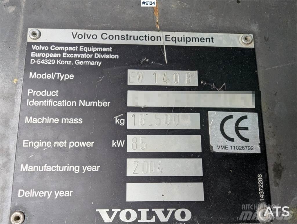 Volvo EW140B Ratiniai ekskavatoriai
