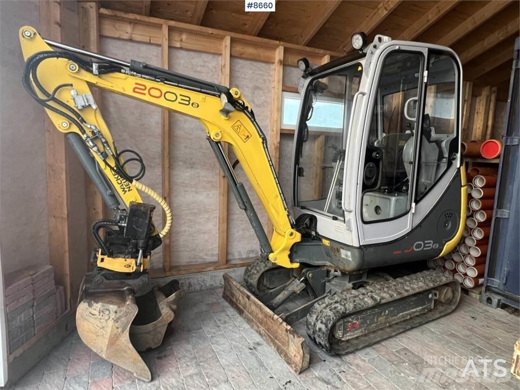 Wacker Neuson 2003RD Mini ekskavatoriai < 7 t