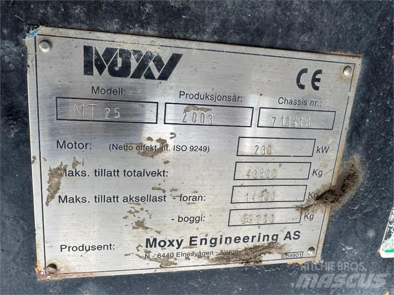 Moxy MT-25 Statybiniai savivarčiai sunkvežimiai