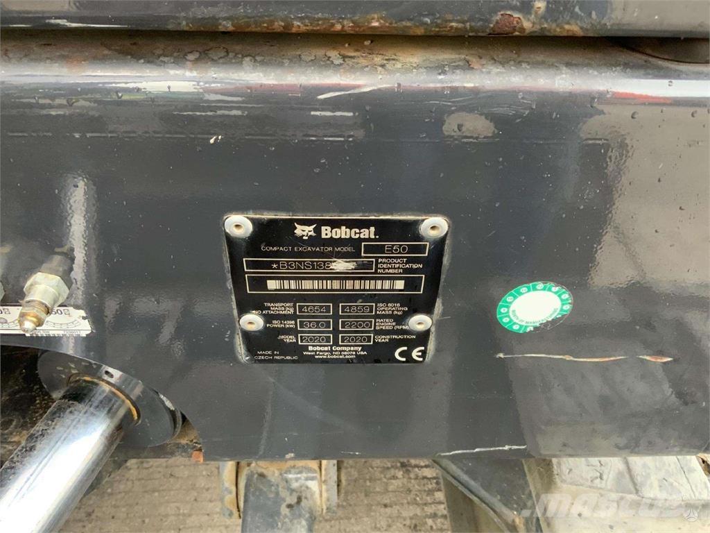 Bobcat E50 Vikšriniai ekskavatoriai