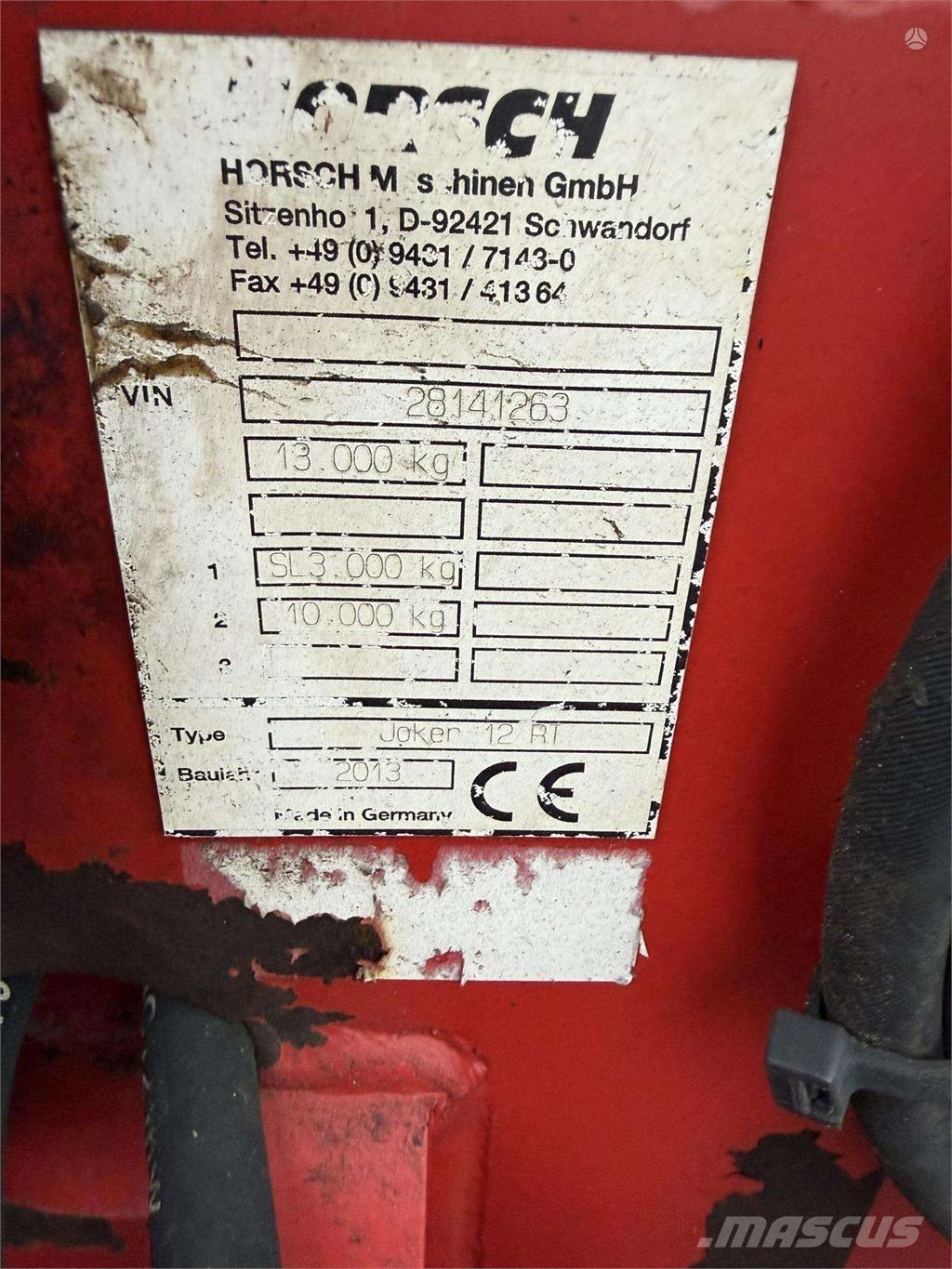 Horsch Joker 12RT Sunkiosios lauko akėčios