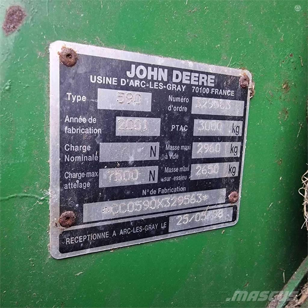 John Deere 590 Ritinių presai