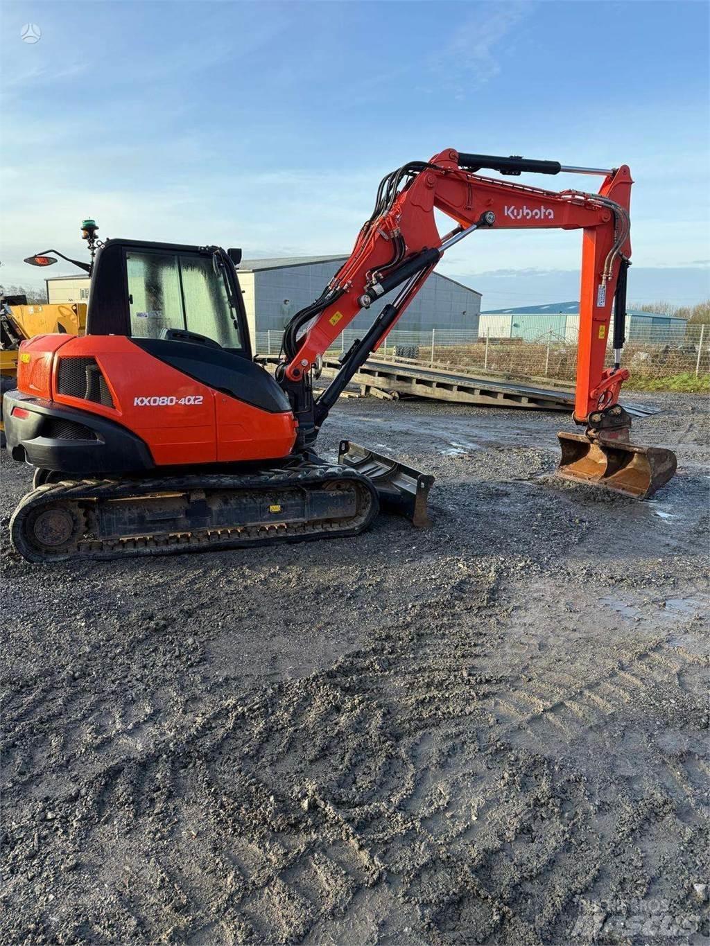 Kubota KX080-4 Vikšriniai ekskavatoriai