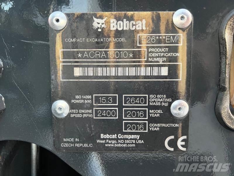 Bobcat E 26 Mini ekskavatoriai < 7 t