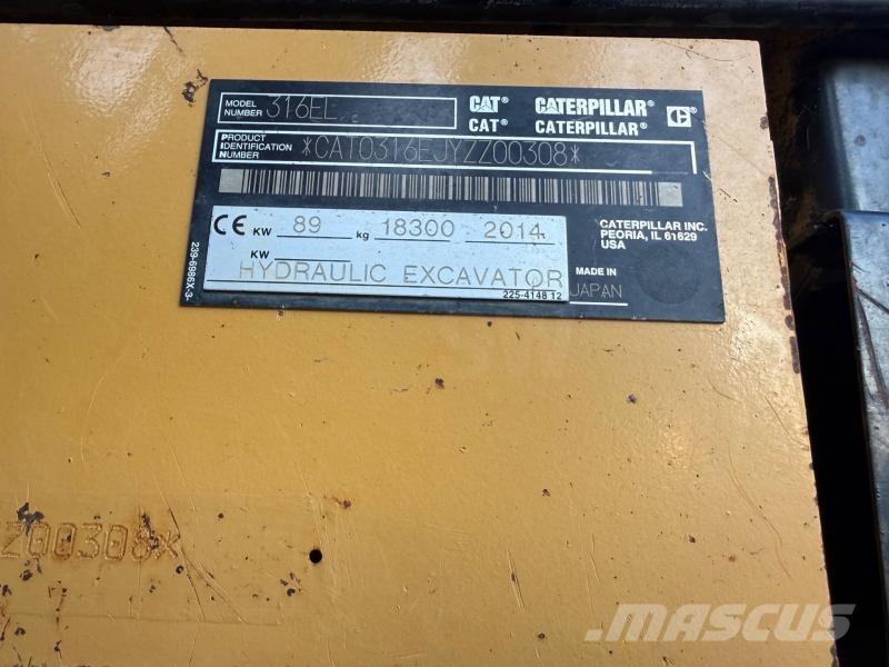 CAT 316E Vikšriniai ekskavatoriai