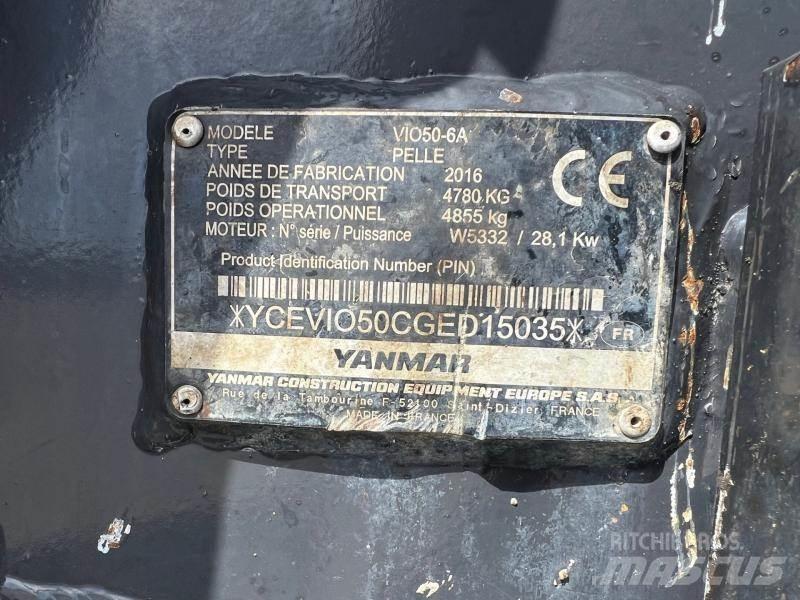 Yanmar ViO50 Mini ekskavatoriai < 7 t