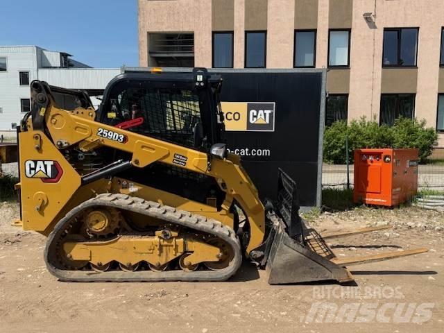 CAT 259D3 Krautuvai su šoniniu pasukimu