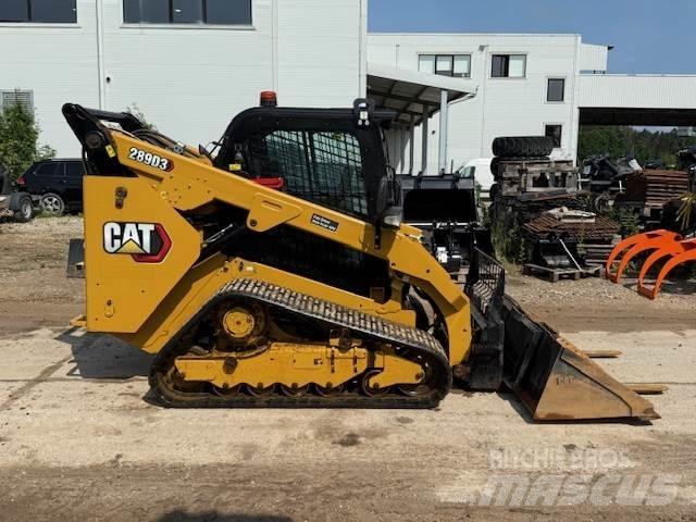 CAT 289D3 Krautuvai su šoniniu pasukimu