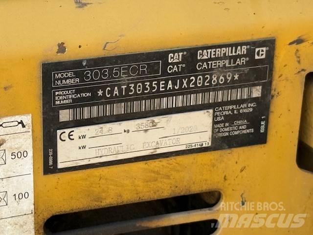 CAT 303.5ECR Mini ekskavatoriai < 7 t