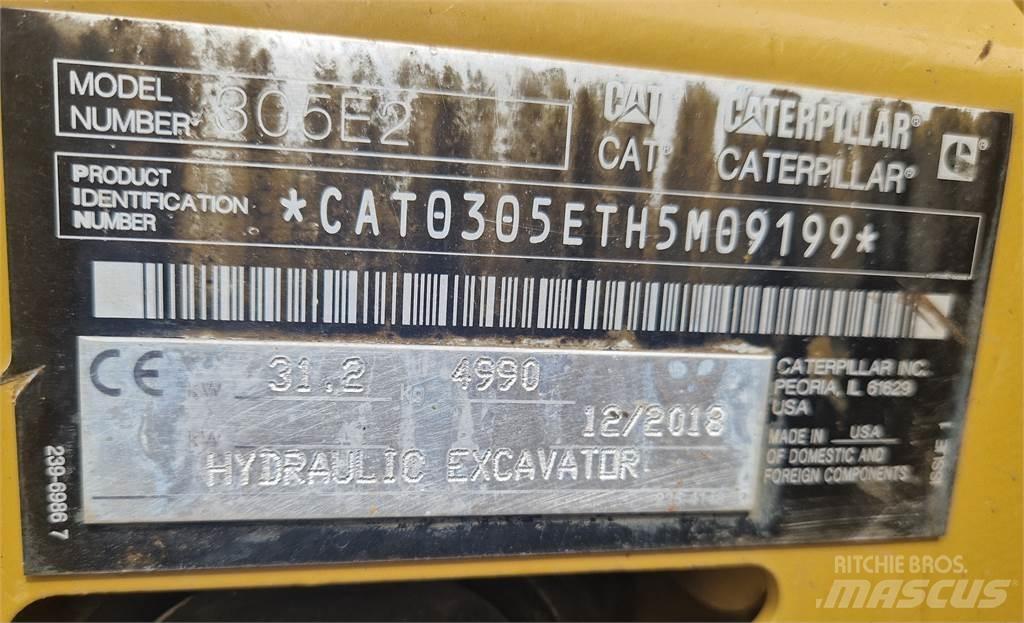 CAT 305E2 Mini ekskavatoriai < 7 t