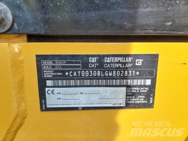 CAT 308 Mini ekskavatoriai < 7 t