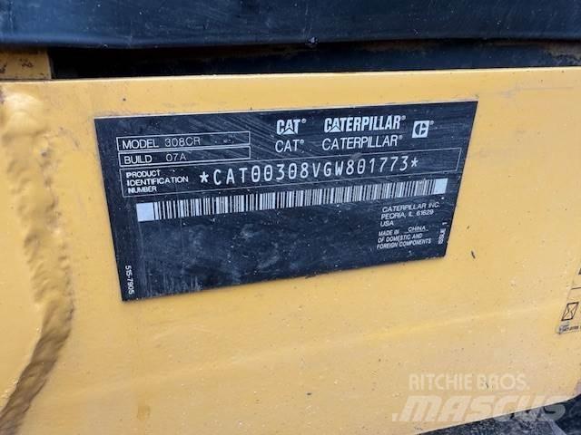 CAT 308 Mini ekskavatoriai < 7 t