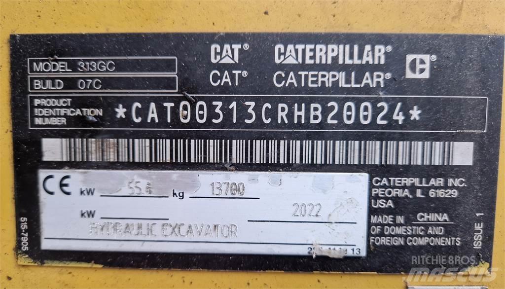 CAT 313GC Vikšriniai ekskavatoriai