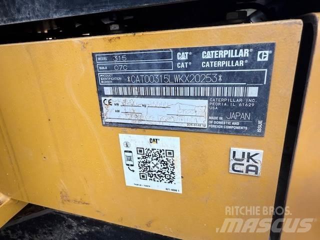 CAT 315 Vikšriniai ekskavatoriai