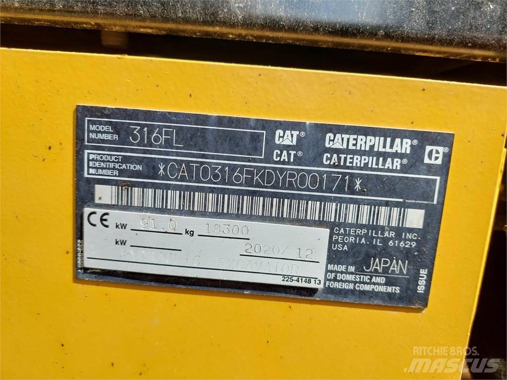 CAT 316FL Vikšriniai ekskavatoriai