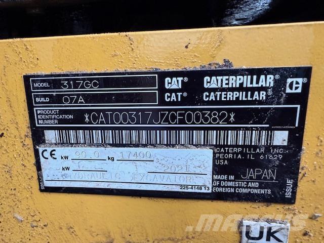 CAT 317 GC Vikšriniai ekskavatoriai
