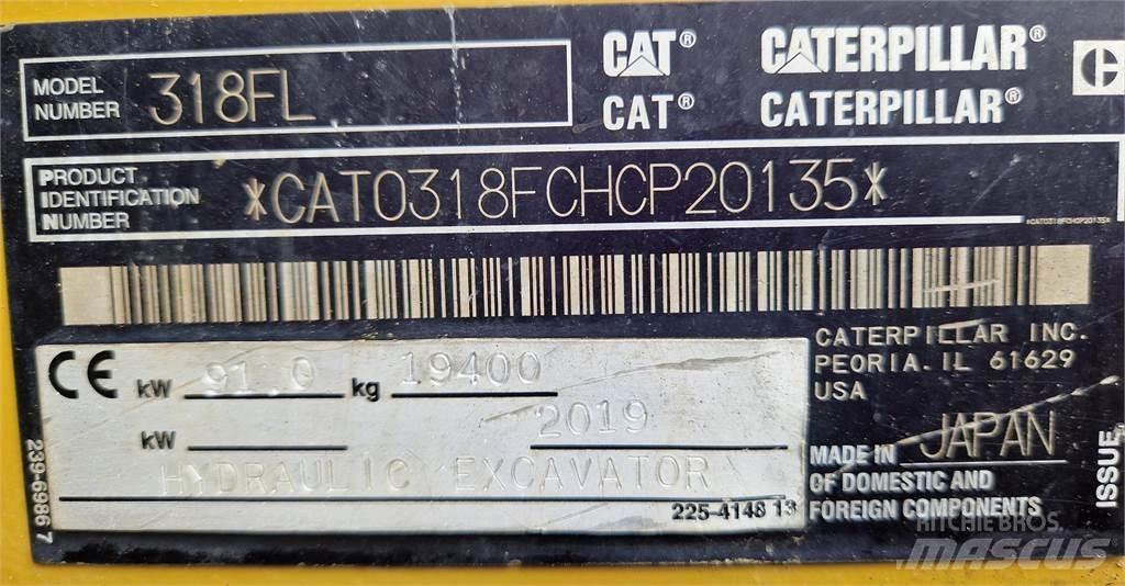 CAT 318FL Vikšriniai ekskavatoriai