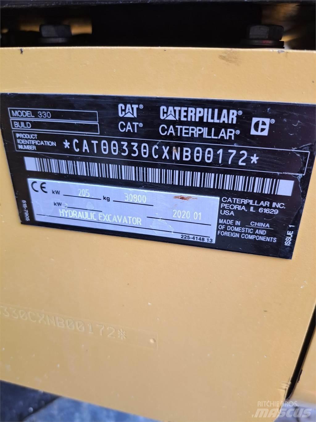 CAT 330 Vikšriniai ekskavatoriai