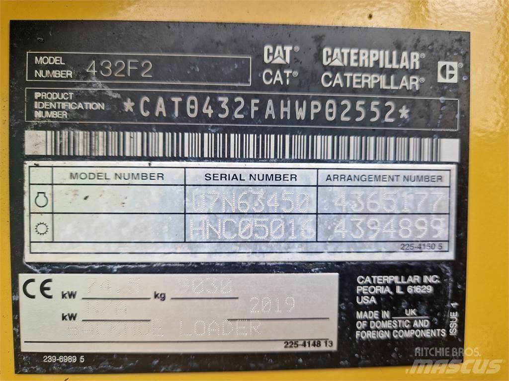 CAT 432F2 Ekskavatoriniai krautuvai