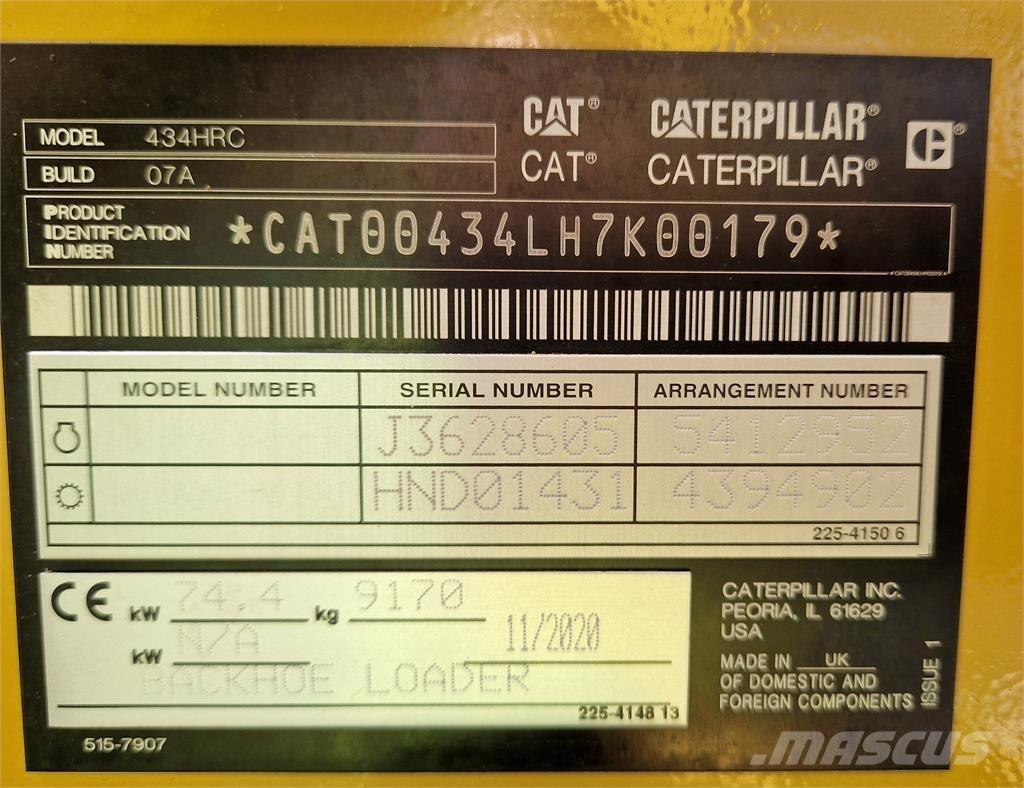 CAT 434 Ekskavatoriniai krautuvai