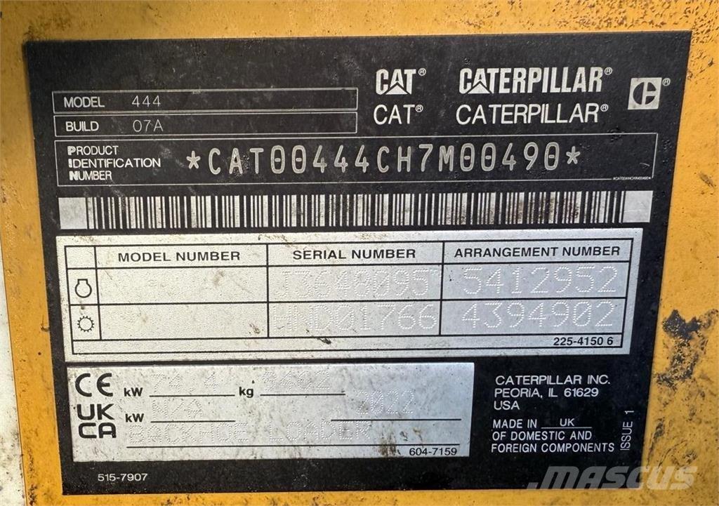 CAT 444 Ekskavatoriniai krautuvai