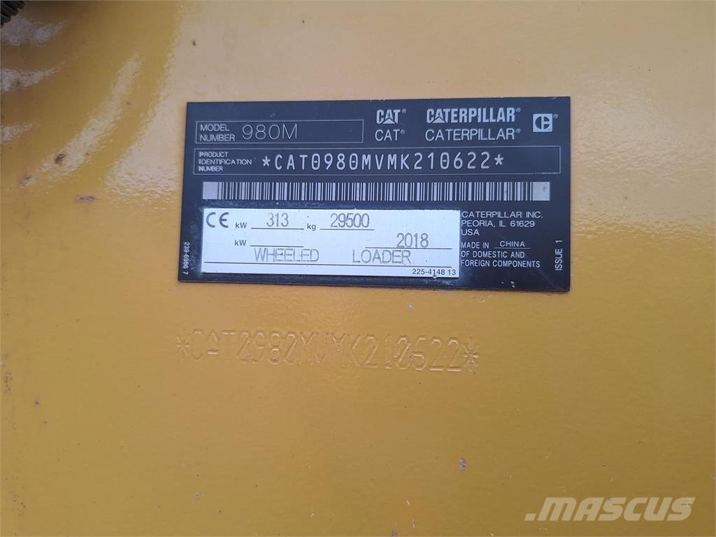 CAT 980M Naudoti ratiniai krautuvai