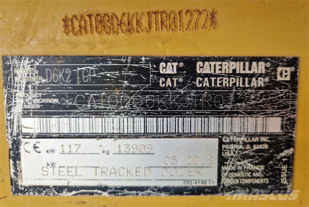 CAT D6K2 Vikšriniai buldozeriai