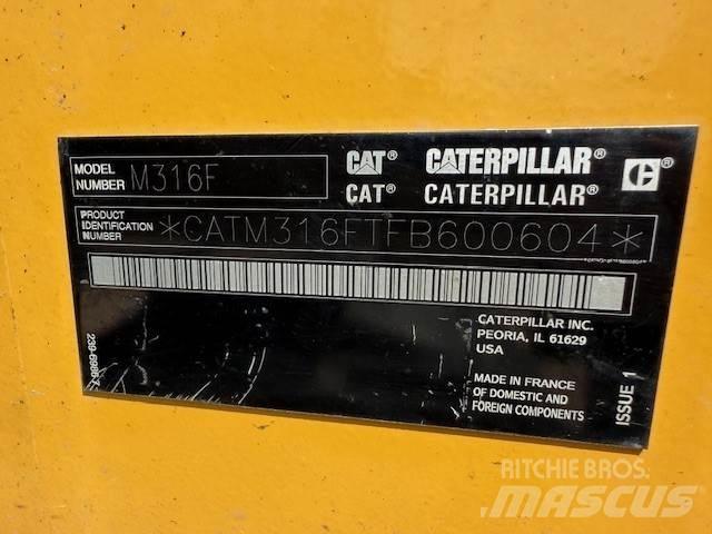 CAT M316F Statyba - Kita