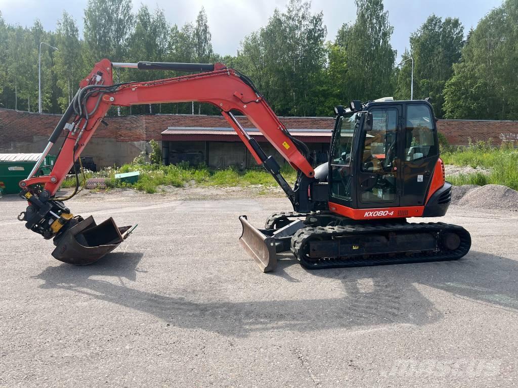 Kubota KX 080-4 Vidutinės galios ekskavatoriai 7-12 t
