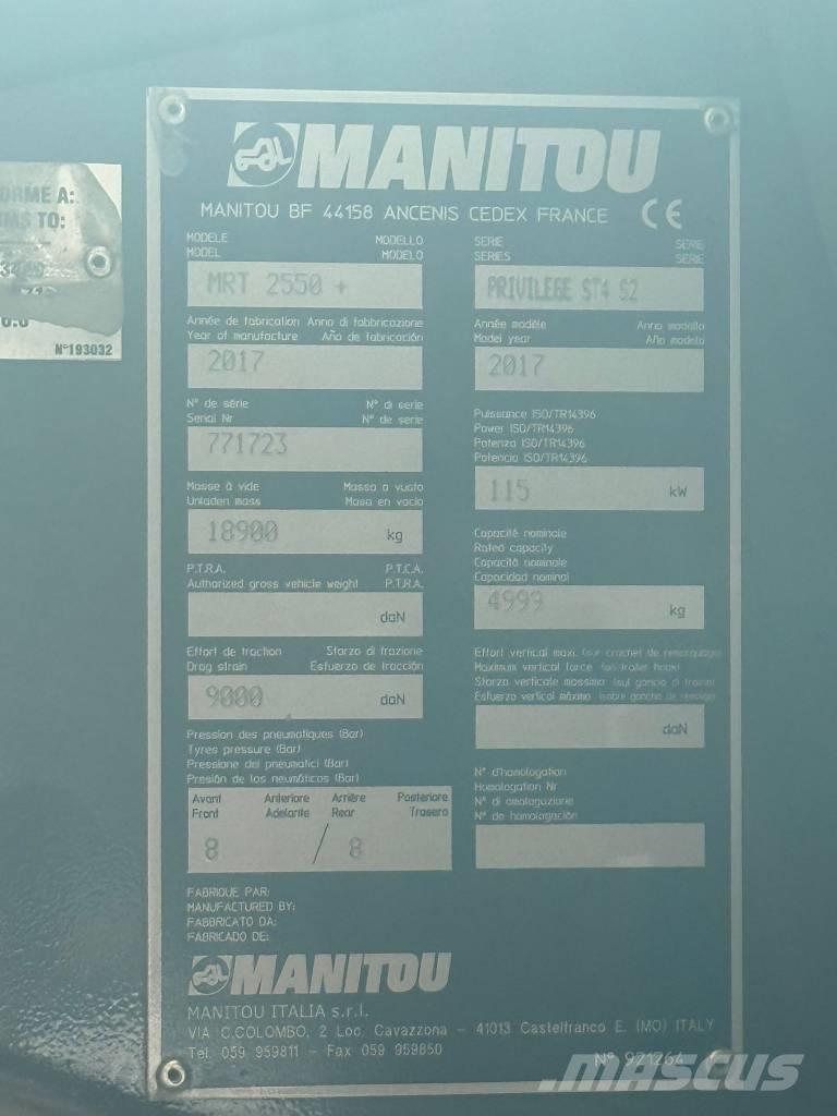 Manitou MRT 2550 Teleskopiniai krautuvai
