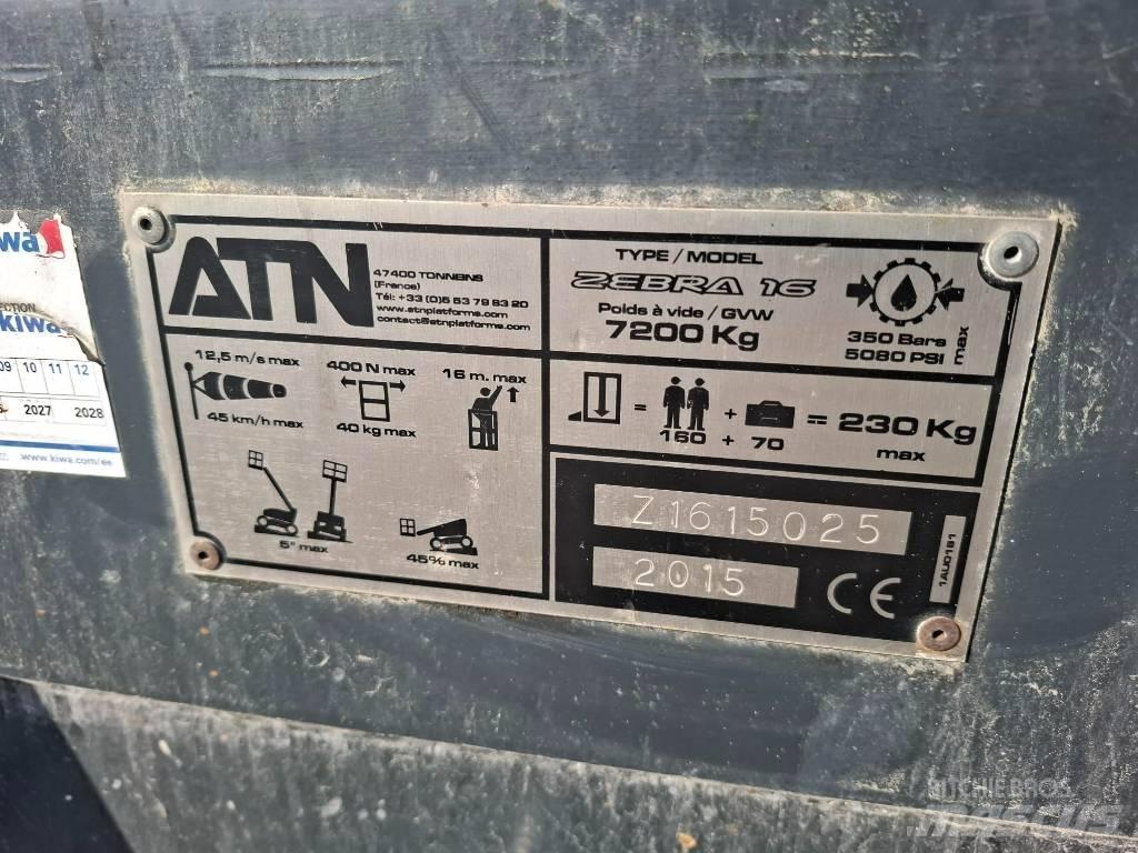 ATN Zebra 16 Alkūniniai keltuvai