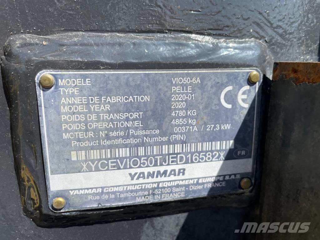 Yanmar Vio 50-6 Mini ekskavatoriai < 7 t