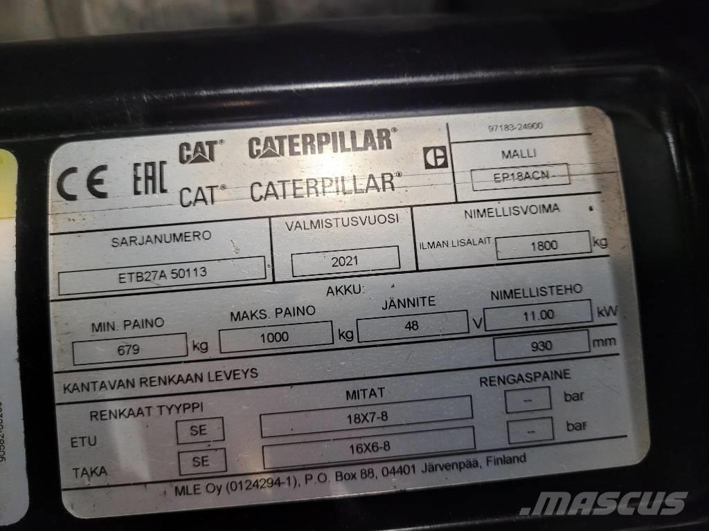 CAT EP18 ACN Elektriniai šakiniai krautuvai